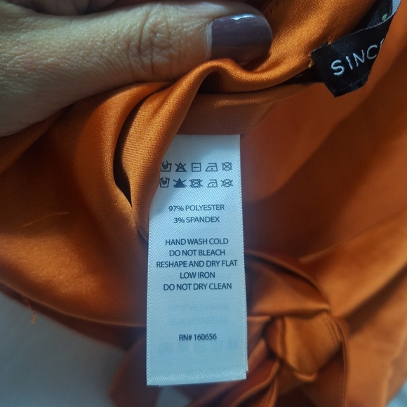 NWT Sincerely Jules Orange Halter Top Size L - Picture 6 of 10